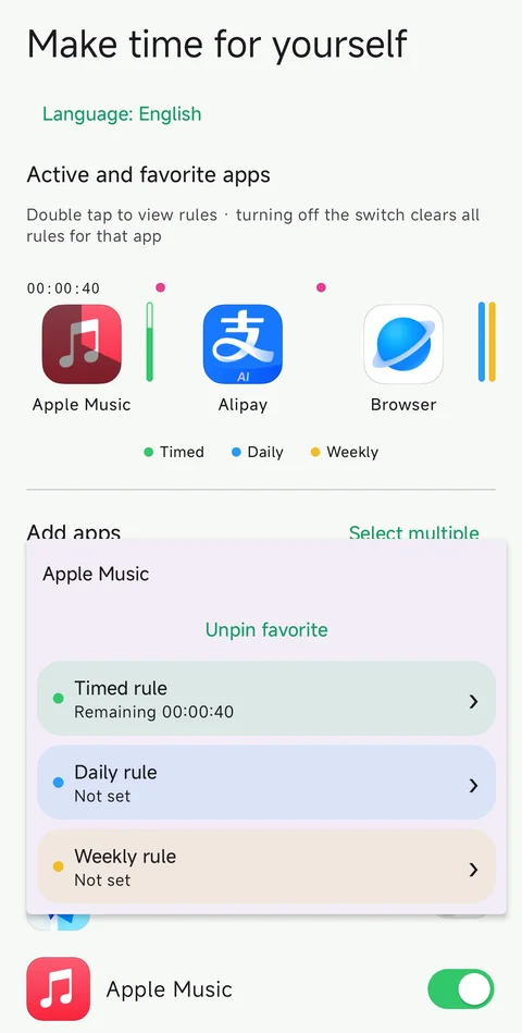 One app. Three ways to set a boundary.
